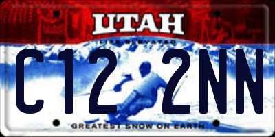 UT license plate C122NN