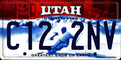 UT license plate C122NV