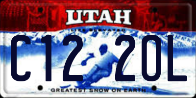 UT license plate C122OL