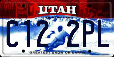 UT license plate C122PL