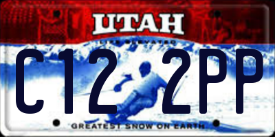 UT license plate C122PP