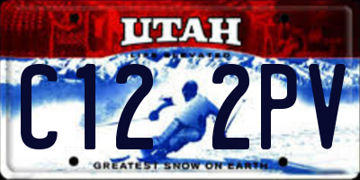 UT license plate C122PV