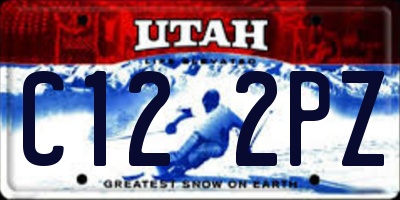 UT license plate C122PZ
