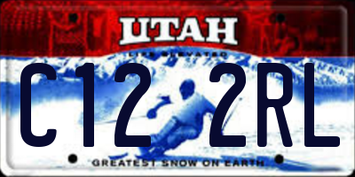 UT license plate C122RL