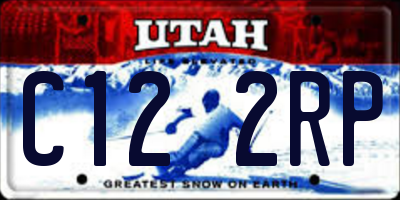 UT license plate C122RP