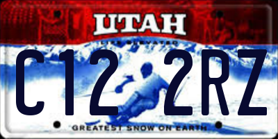 UT license plate C122RZ