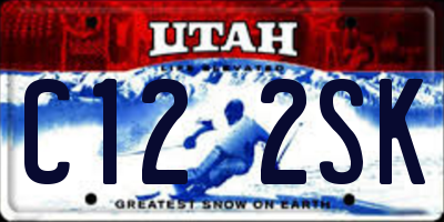 UT license plate C122SK