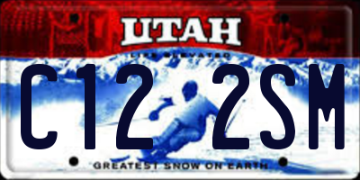 UT license plate C122SM