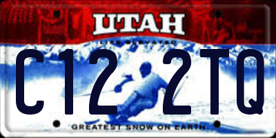 UT license plate C122TQ