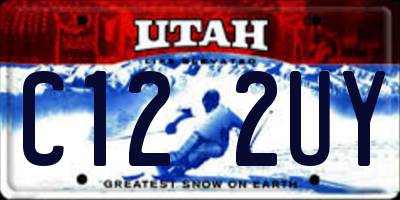 UT license plate C122UY