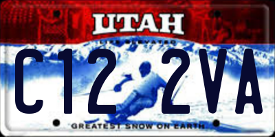 UT license plate C122VA