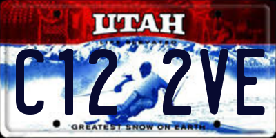 UT license plate C122VE