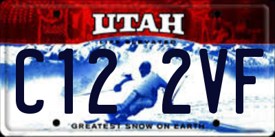 UT license plate C122VF