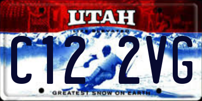 UT license plate C122VG