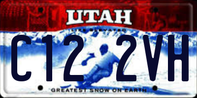 UT license plate C122VH