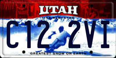 UT license plate C122VI
