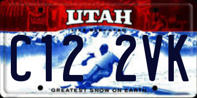 UT license plate C122VK