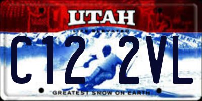 UT license plate C122VL