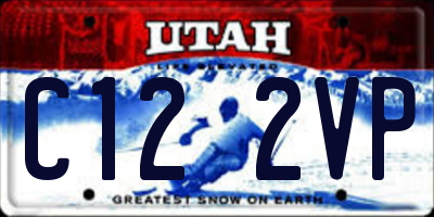 UT license plate C122VP