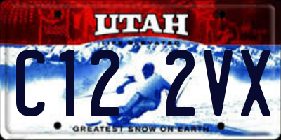UT license plate C122VX