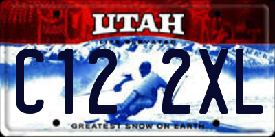 UT license plate C122XL