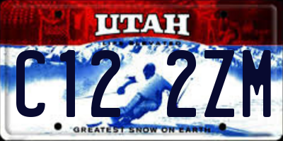 UT license plate C122ZM