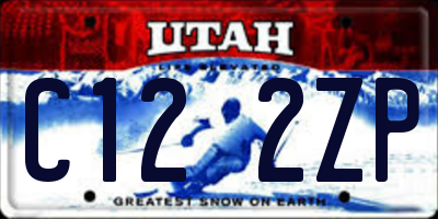 UT license plate C122ZP