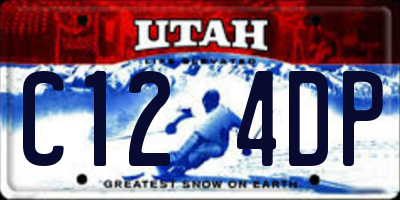 UT license plate C124DP