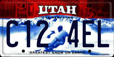 UT license plate C124EL