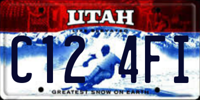 UT license plate C124FI
