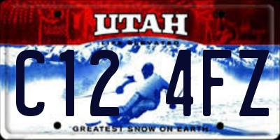 UT license plate C124FZ