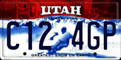 UT license plate C124GP