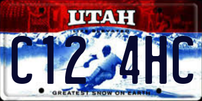 UT license plate C124HC