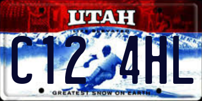 UT license plate C124HL