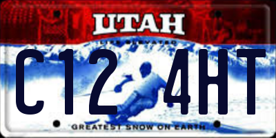 UT license plate C124HT