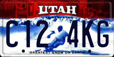 UT license plate C124KG