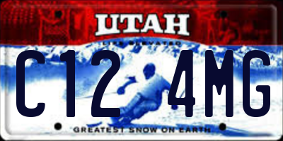 UT license plate C124MG