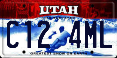 UT license plate C124ML