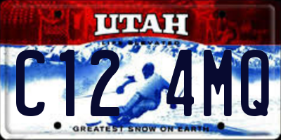 UT license plate C124MQ