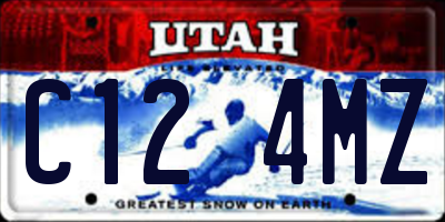 UT license plate C124MZ