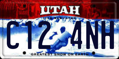 UT license plate C124NH