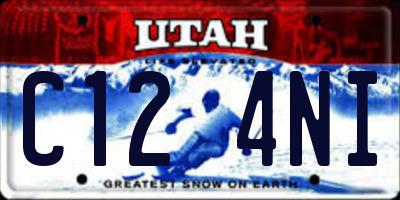 UT license plate C124NI