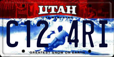 UT license plate C124RI
