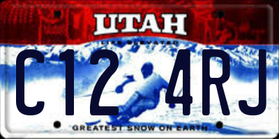 UT license plate C124RJ
