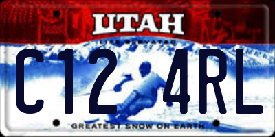 UT license plate C124RL