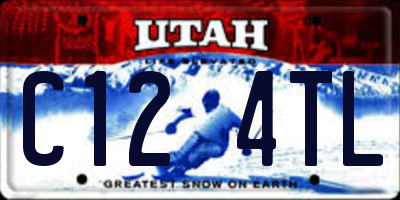 UT license plate C124TL