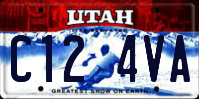 UT license plate C124VA