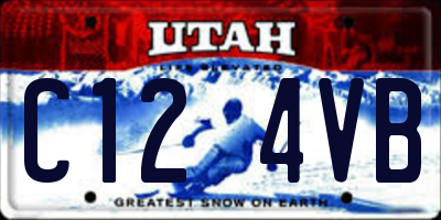 UT license plate C124VB
