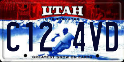 UT license plate C124VD