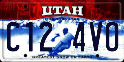 UT license plate C124VO